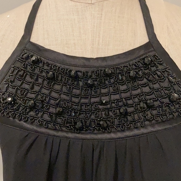 Banana Republic Silk beadefld halter top S/M - Picture 2 of 8